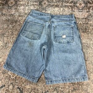 Vintage Levis Signature Baggy Denim Blue Jorts Size 34 Husky